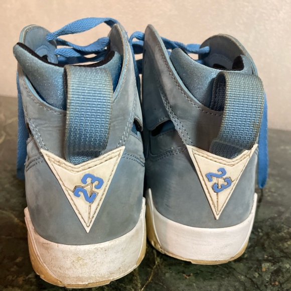Nike Air Jordan 7 Retro Pantone Blue 7Y Women's Size 8.5 Sneakers - Picture 3 of 9